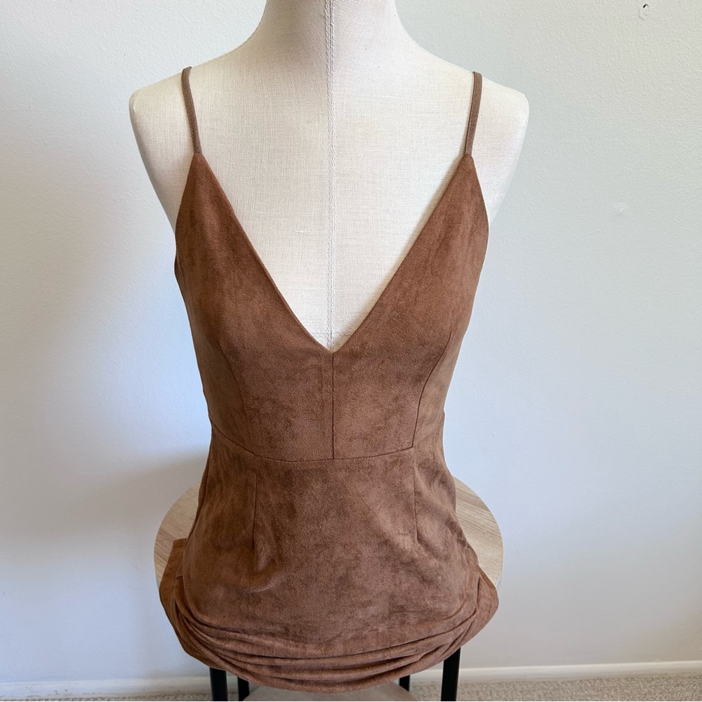 LF Faith in Love Faux Suede Dress Size 4